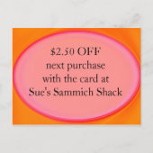 Gutschein Postkarte (Vorderseite)