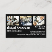 Gutscheincode der Angebotsseite für Black Barrel Visitenkarte (Rückseite)