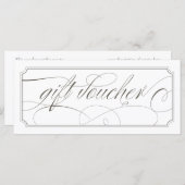Gutscheine für französische Graue Elegant-Script-G (Vorne/Hinten)