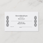 Gutscheine für Sie Rabattkarte (Rückseite)