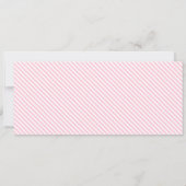 Gutscheinkarte für blassrosa Ostern Karo Einladung (Rückseite)