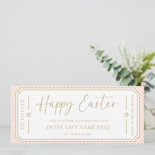 Gutscheinkarte für Peach Happy Oaster Einladung