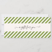 Gutscheinschein für das Geschenkgutschein für Golf (Rückseite)