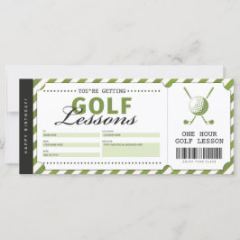 Gutscheinschein für das Geschenkgutschein für Golf