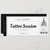 Gutscheinschein für Tattoo-Geschenkgutscheine Einladung (Vorne/Hinten)