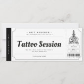 Gutscheinschein für Tattoo-Geschenkgutscheine Einladung (Vorderseite)