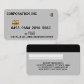 Gutschrift | Debitkarte | Finanziell Visitenkarte (Vorne/Hinten)