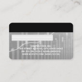 Gutschrift | Debitkarte | Finanzielle Bewertungen Visitenkarte (Rückseite)