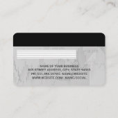 Gutschrift | Debitkarte | Finanzkarten Visitenkarte (Rückseite)