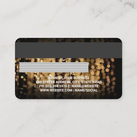 Gutschrift | Debitkarte | Hanging Lights Visitenkarte (Rückseite)