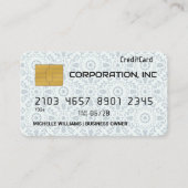 Gutschrift | Debitkarte | Moderne Muster Visitenkarte (Vorderseite)