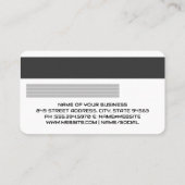 Gutschrift | Debitkarte | Moderne Muster Visitenkarte (Rückseite)