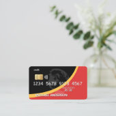 Gutschrift | Debitkarte Visitenkarte (Stehend Vorderseite)