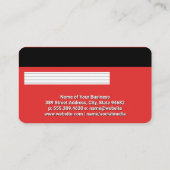 Gutschrift | Debitkarte Visitenkarte (Rückseite)