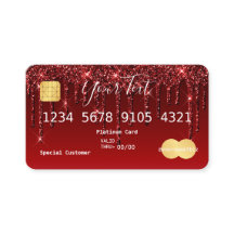 Gutschrift für Rote Glitzer in Burgund