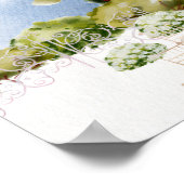 Gutsgarten Pavillon Hochzeits Willkommensschild Poster (Ecke)