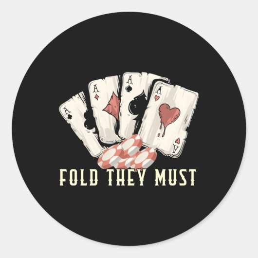 Gutshot Wounds Gambler Casino Spielkasino Spielen Runder Aufkleber (Vorderseite)