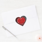 Gutsy Valentine Herz-Aufkleber (Umschlag)
