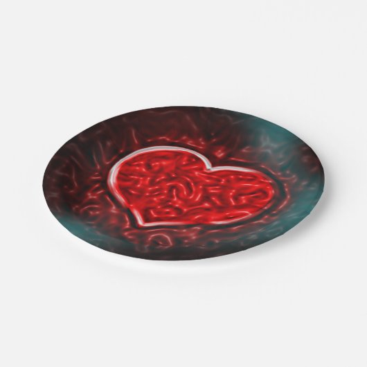 Gutsy Valentine Pappteller (Schrägansicht)