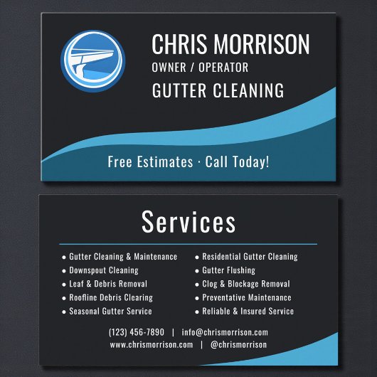 Gutter Cleaning Service  Visitenkarte