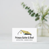 Gutter Dachreinigung und Reparatur Bau Visitenkarte (Stehend Vorderseite)