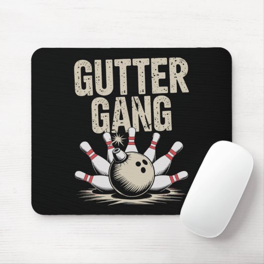 Gutter Gang Bowling 1 Mousepad (Mit Mouse)