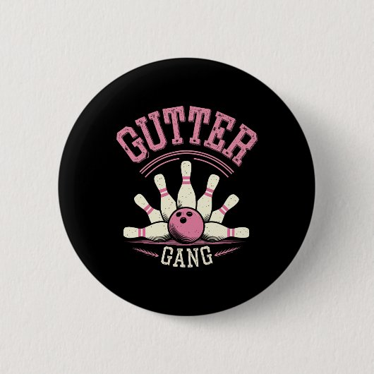 Gutter Gang Bowling 3 Button (Vorderseite)