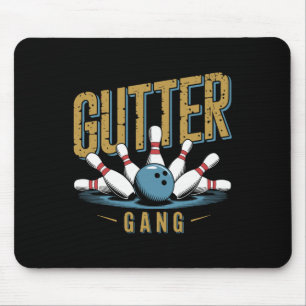 Gutter Gang Bowling Lustiger Bowler 1 Mousepad