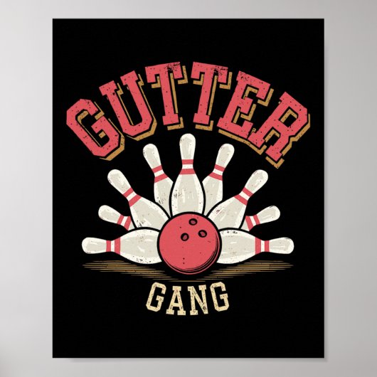 Gutter Gang Bowling  Poster (Vorne)