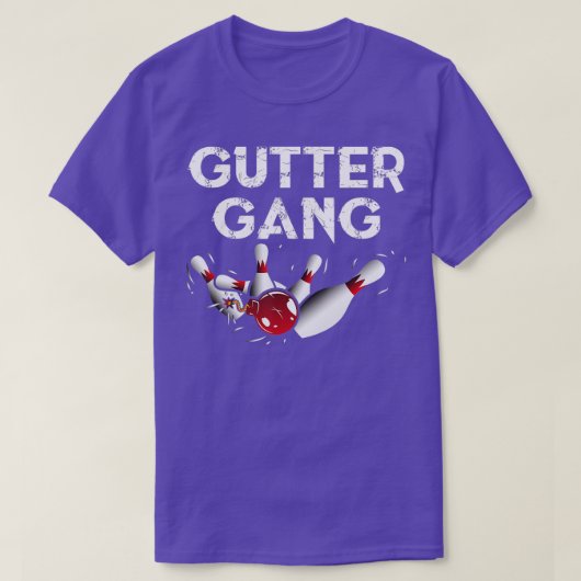 Gutter Gang Funny Bowlings Gutter Bowling League T-Shirt (Design vorne)