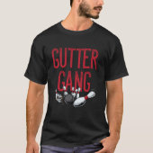 Gutter Gang Funny Family oder Counter Bowling Team T-Shirt (Vorderseite)