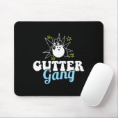 Gutter Gang Lustiges Bowling-Team Club Coach Bowle Mousepad (Mit Mouse)