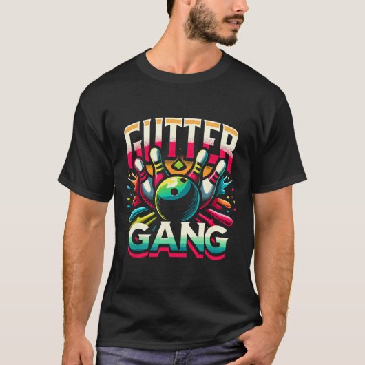 Gutter Gang Shirt Funny Bowling Shirts Gutter Bowl (Vorderseite)