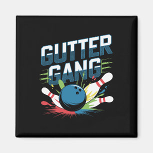 Gutter Gang T-Shirt Lustige Bowling-Shirts Gutter Magnet