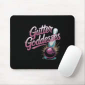 Gutter Göttinnen Lustige Damen Bowling-Tee Mousepad (Mit Mouse)