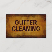 Gutter Reinigung Antike Visitenkarte (Vorderseite)