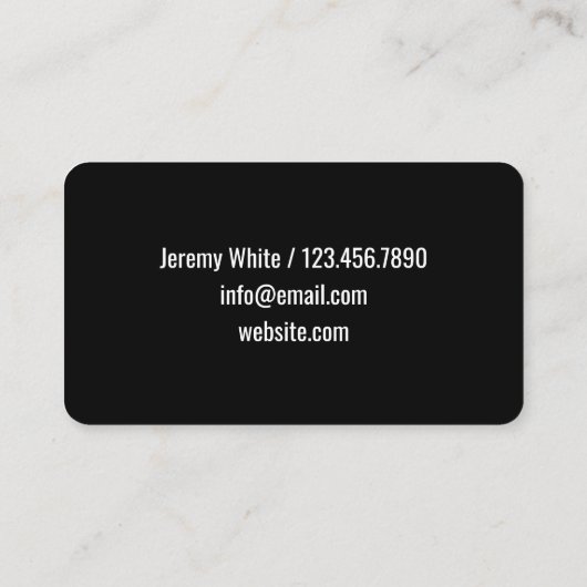 Gutter Roof Visitenkarte (Rückseite)