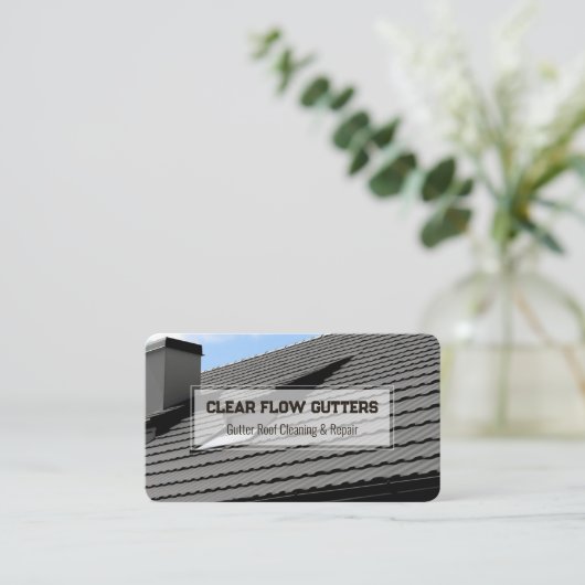 Gutter Roof Visitenkarte (Stehend Vorderseite)
