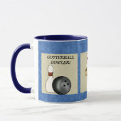 Gutterball Bowler-Tasse Tasse (Links)