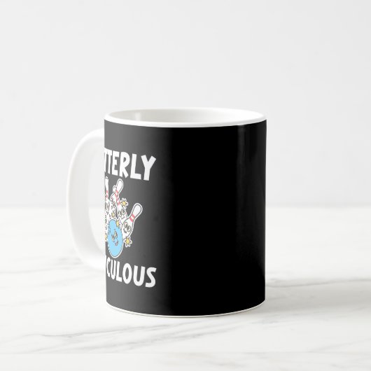 Gutterly Ridiculous Funny Bowling Bowler  Kaffeetasse (Vorderseite Links)