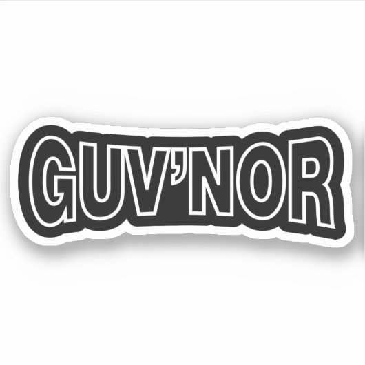 GUV'NOR AUFKLEBER (Vorderseite)
