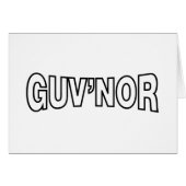 GUV'NOR GREETCARD (Vorderseite (Horizontal))