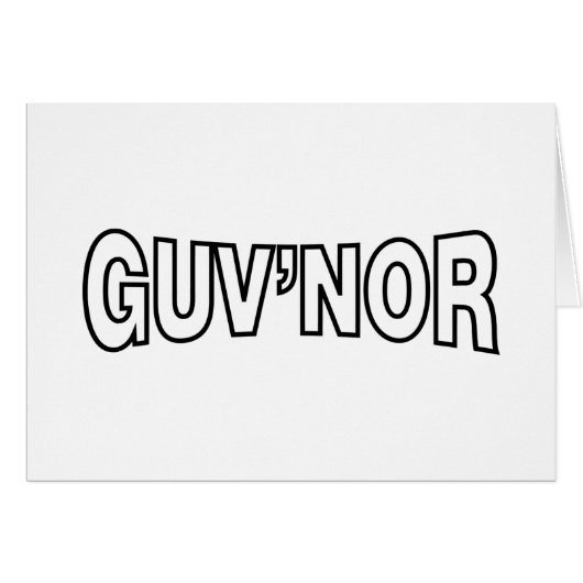 GUV'NOR GREETCARD (Vorderseite (Horizontal))
