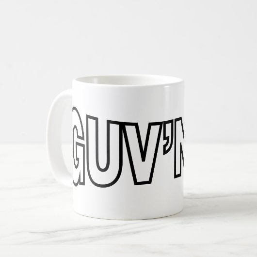 GUV'NOR KAFFEETASSE (Vorderseite Links)