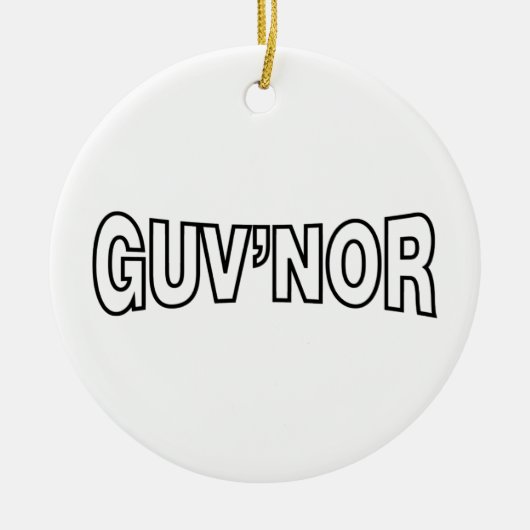 GUV'NOR KERAMIK ORNAMENT (Vorne)