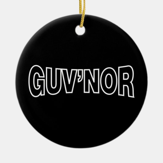 GUV'NOR KERAMIK ORNAMENT (Vorne)