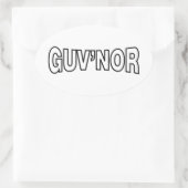 GUV'NOR OVALER AUFKLEBER (Tasche)