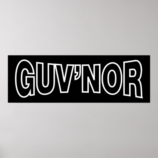 GUV'NOR POSTER (Vorne)