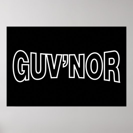 GUV'NOR POSTER (Vorne)