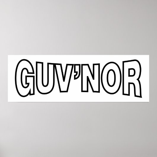 GUV'NOR POSTER (Vorne)